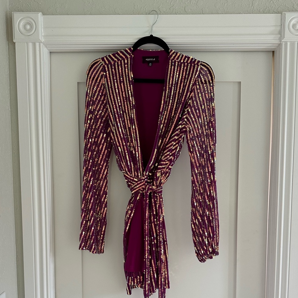 4Sienna Mini Disco Wrap Dress